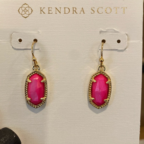 Kendra Scott Pink & Gold Earrings - Picture 6 of 6